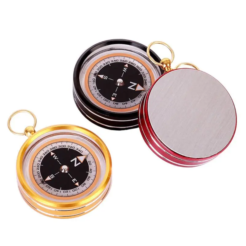 

1pc Outdoor Aluminum Alloy Compass Directional Magnetic Practical Guider Navigation