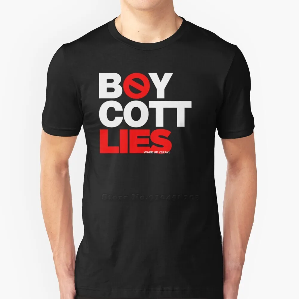 Футболка бойкот Lies новая летняя модная повседневная хлопковая с круглым вырезом