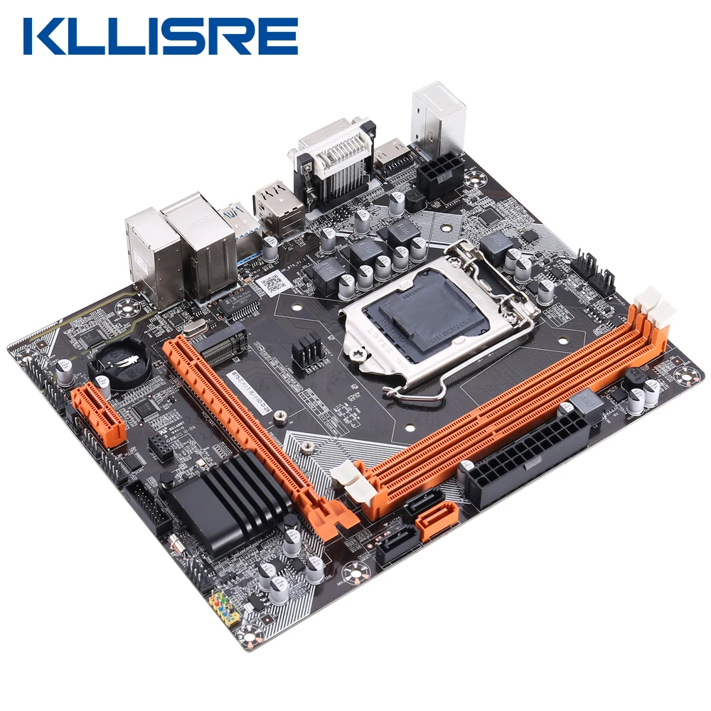Kllisre B75 материнская плата с Core i5 3570 8 Гб 1600 МГц DDR3 настольная память NVME M.2 USB3.0 SATA3 |