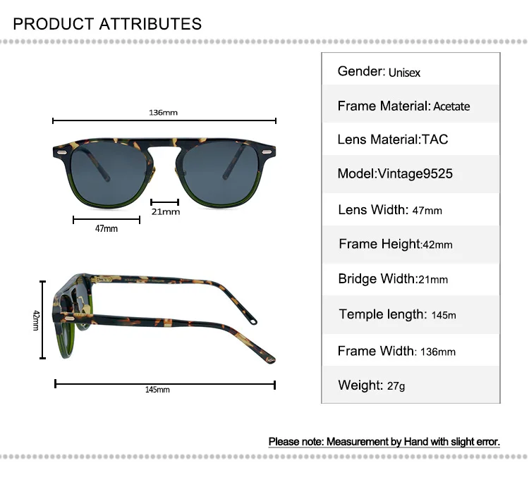 

High Quality Rivets Sunglasses Vintage Women Polarized Frame Brand Designer Goggle Retro Mirrored UV400 Driving Sun Glasses Men