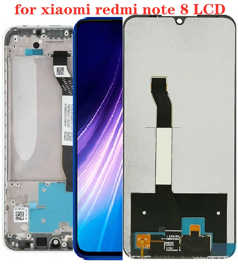 Pantalla LCD Original para Xiaomi Redmi Note 8, marco de instalaci&oacute;n para Xiaomi Redmi Note 8 Pro-0