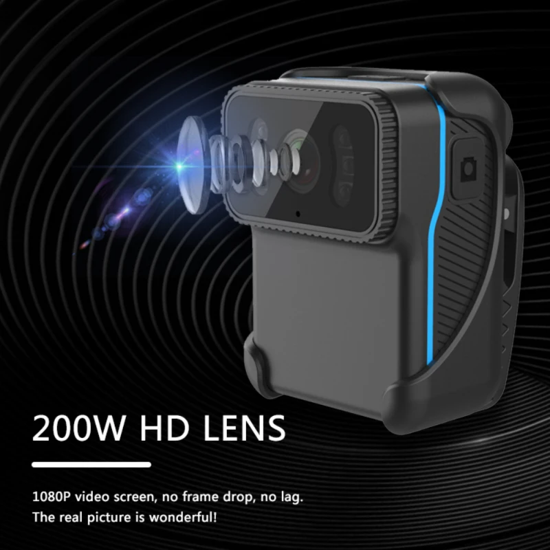 

2021 NEW CS02 Mini Body Camera Full HD 1080P Body Mounted Camera Small Portable Night Vision Police Body Cam Mini Camera 900mAh