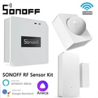 SONOFF RF Bridge R2 433 МГц DW2 дверное окно PIR3 датчик движения SONOFF RF сенсор комплект умный дом от eWeLink Google Home Alexa Alice