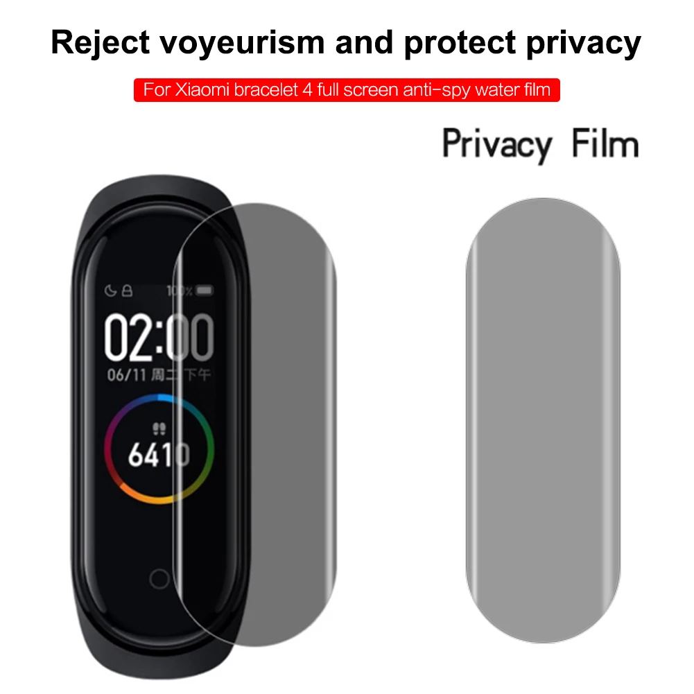 Водонепроницаемая Гидрогелевая Защитная пленка для Xiaomi Mi Band 4 защитная пленка полноэкранная проницаемая пленка HD Explosion