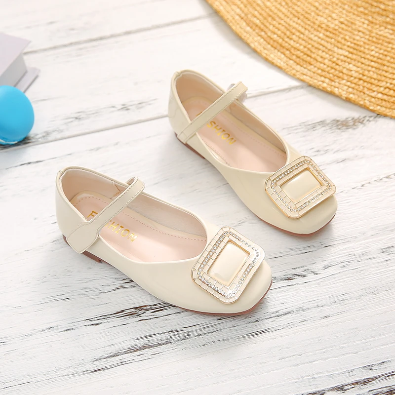 Весна 2020 Детская обувь принцессы Брендовая со стразами для маленьких девочек из