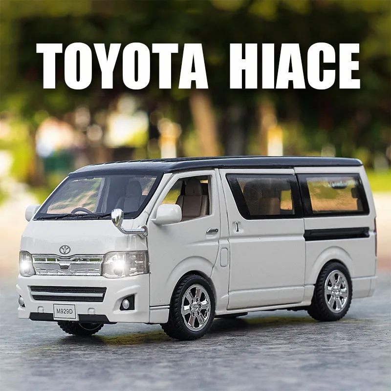 

1:32 Toyota Hiace MPV Alloy Car Model Diecasts & Toy Vehicles Metal Toy Car Model Simulation Sound Light Collection Kids Gift
