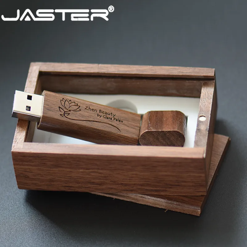USB-флеш-накопитель JASTER деревянный с коробкой 4/8/16/32 ГБ | Компьютеры и офис