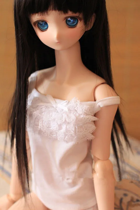 

3 point ladies bjd.sd.dd.dy sd10/13 girls baby dress white lace baby vest with suspenders