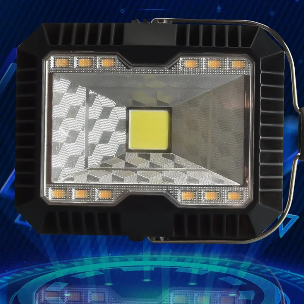 

Светодиодный фонарь COB на солнечной батарее для кемпинга, водонепроницаемый уличный садовый светильник с USB-зарядкой для украшения сада, до...