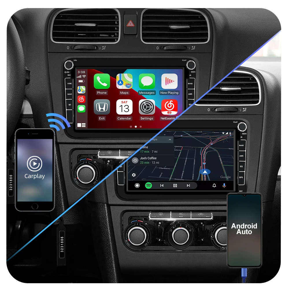 $133.64 Isudar 2 Din 4G Android 10 Car Radio Multimedia For VW/Volkswagen/POLO/Golf/Skoda/Seat/Leon/Tiguan/PASSAT B6 B7 Auto GPS Carplay