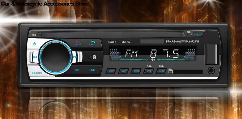 DHL 10 шт./лот автомобильный радиоприемник стереоплеер Bluetooth телефон AUX-IN MP3 FM/USB/1