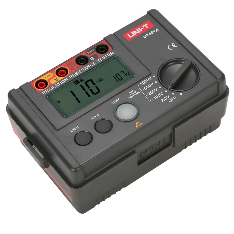 UNI T UT501A тестер сопротивления изоляции/1000V Цифровой Мегаомметр/ЖК подсветка|digital