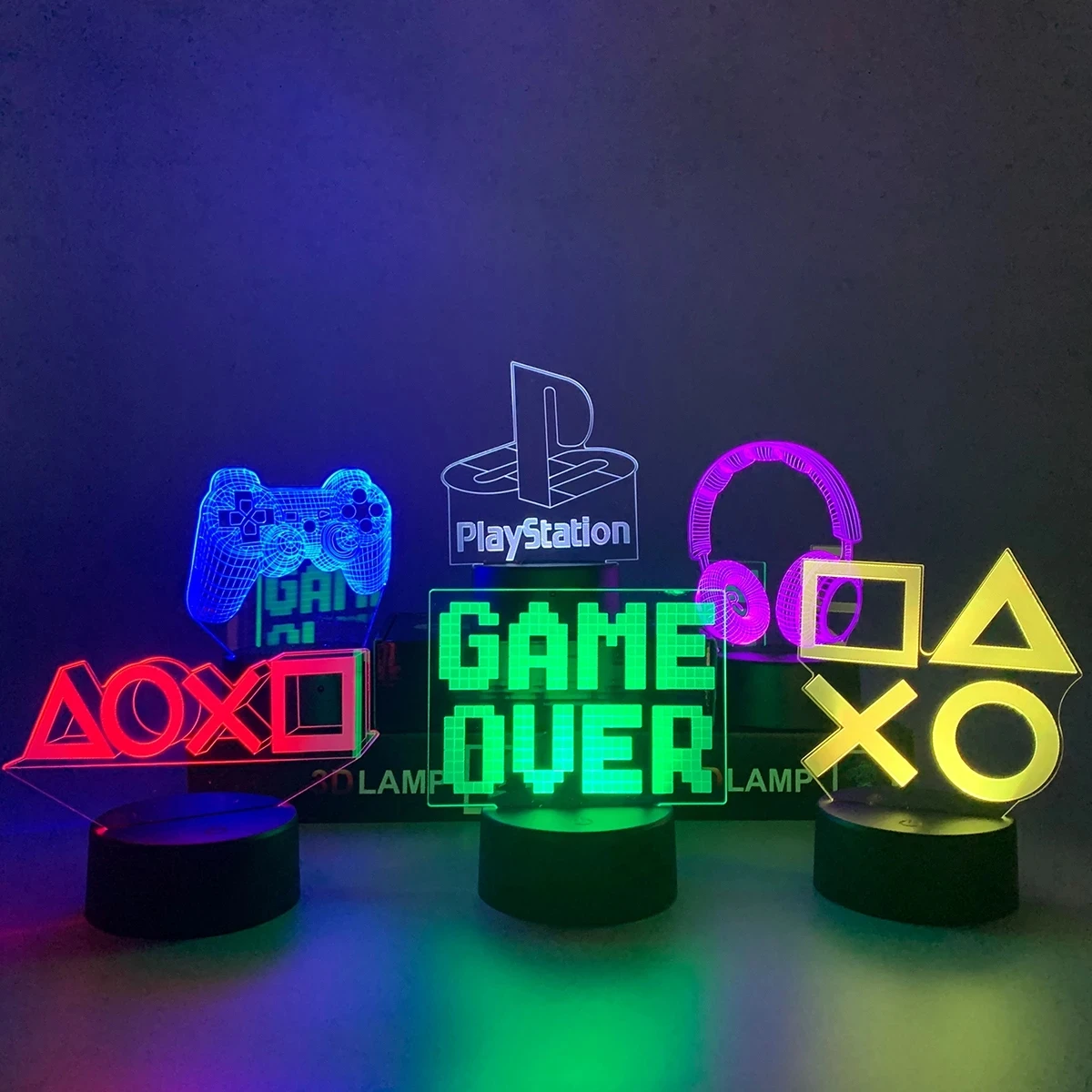 Настольная лампа для игровой комнаты декоративный светодиодный ночник на стол