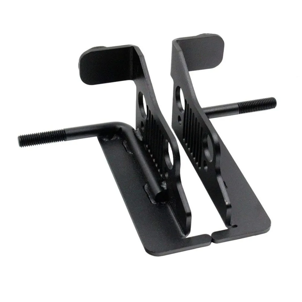 Однотонные окисленные железные передние колышки для ног черная Порошковая