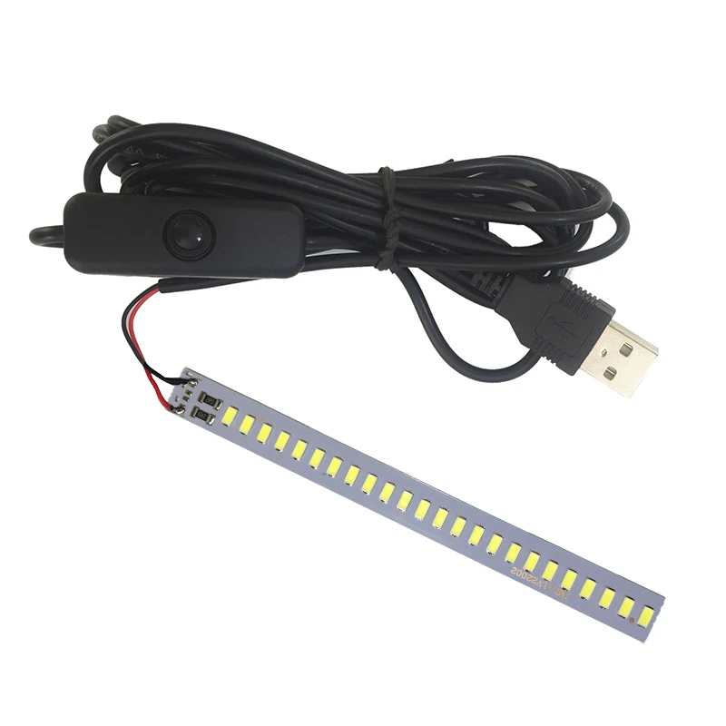 COMPSON ON/OFF USB switch wire desk lamp Cool light strip power cord monochrome panel | Обустройство дома