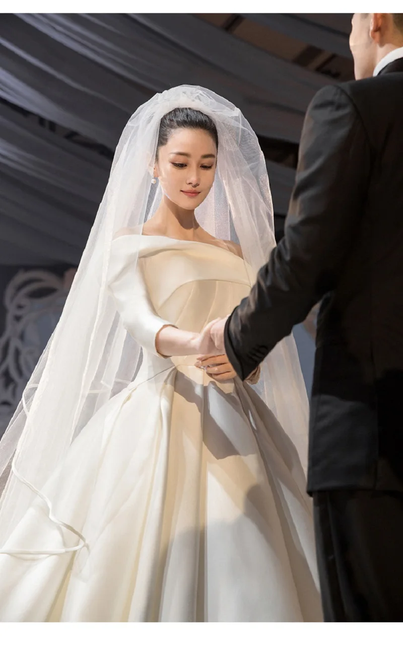 Свадебные аксессуары для невесты 2020 фаты с гребнем двухслойная стандартная