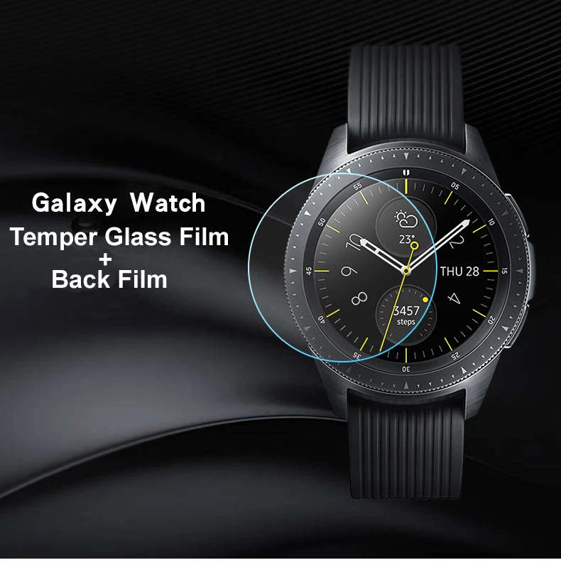 Для samsung Galaxy Watch 46 мм защитная пленка из закаленного стекла/задняя пленка для экрана