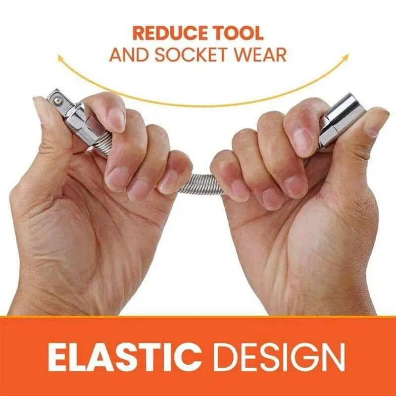 

3/8 Socket Extension Tool Shaft Flexible Universal Electric Wrench Sleeve Connecting Rod Bendable