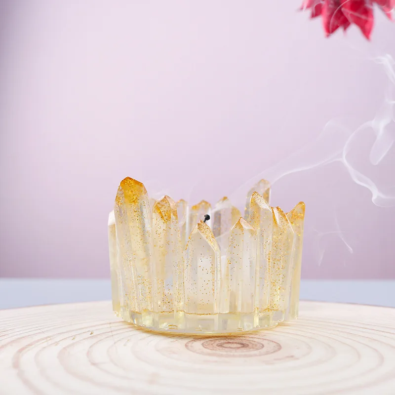 Необычная призма кристалл искусственная кожа силиконовый подсвечник форма воск