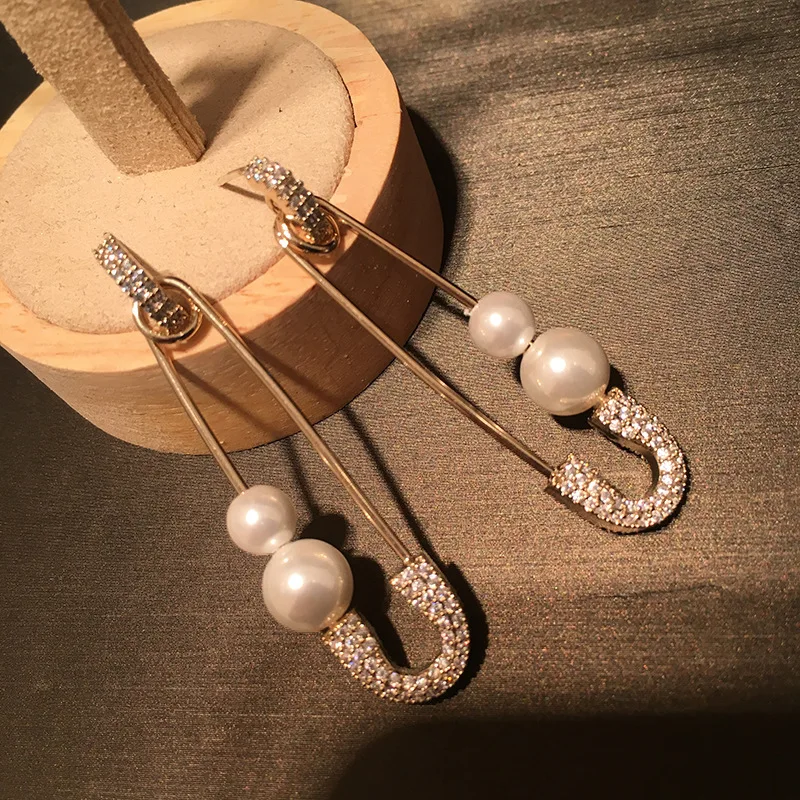 

S925 needle earrings beauty pearl ear stud pin fashion jewelry eardrop sets earring ear ring 2 color women accessories