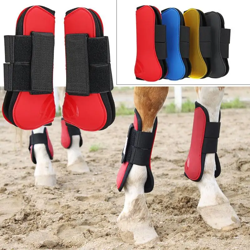 

Horse Guard Tendon Horse Guard Fetlock Equestrian Partner 4 Colors PU Pet Protect Horse Leg Guard Riding Jump Boots