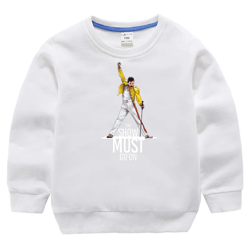 Детские хлопковые толстовки с капюшоном принтом Фредди Меркьюри детский