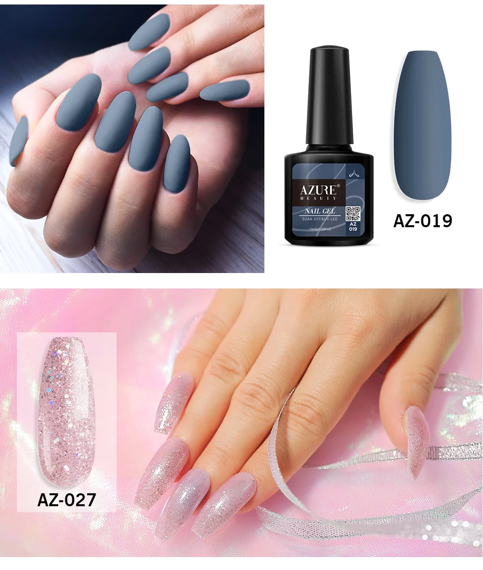 Azure beauty новейший Гель-лак для ногтей 10 мл замачивающийся Блестящий светодиодный Гель-лак для Ногтей Стойкий Гибридный лак Полупостоянный гель