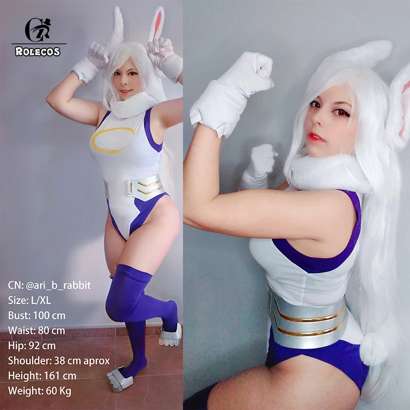 ROLECOS Miruko Косплей MHA Hero Mirko Костюм Кролика Сексуальное боди Кролика| |