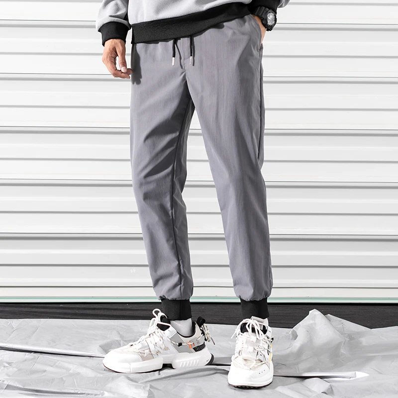 Брюки мужские повседневные Мягкие штаны для бега свободные брюки внутренняя