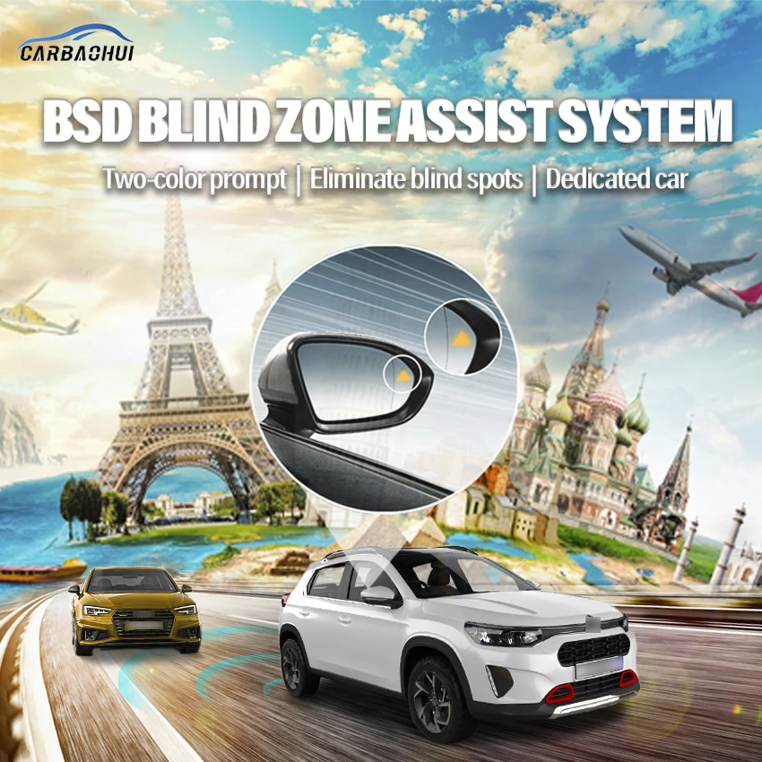 

Car BSD BSM BSA Blind Area Spot Warning Drive Mirror Rear Radar Microwave Detection System For Citroen C3-XR 2015-2021