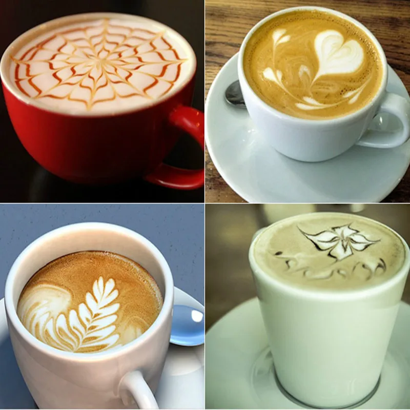 Красное дерево для латте ручка украшения кофе капучино эспрессо|Иглы рисунков на