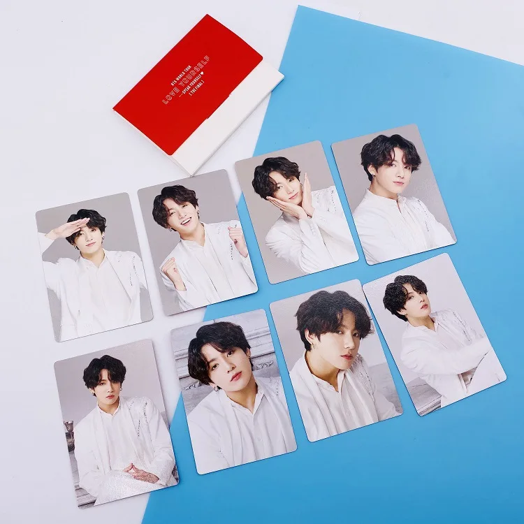 love yourself the final small gift Photo cards v jungkook jimin rm suga jh jin - Цвет: jk
