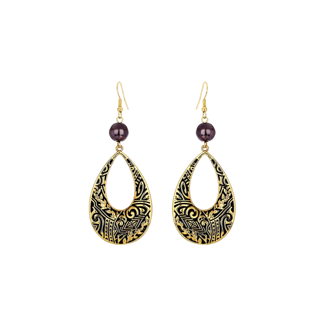 

Hawaiian Original Design Tribal Tattoo Earrings for Women 2020 Water Drop Hanging Earing Jewelry Alloy Earring Femme 2020 Party