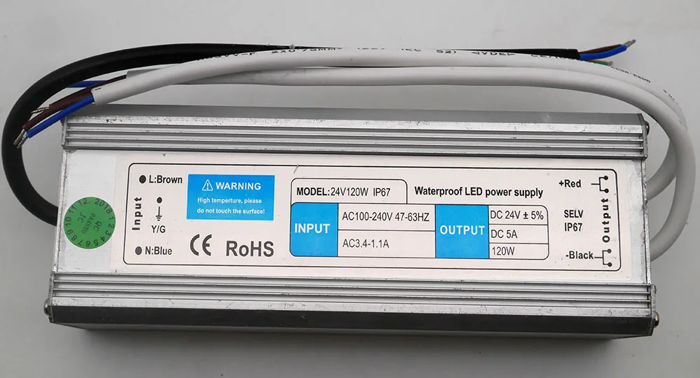 DC12V 24В 10 Вт/15 Вт/20 Вт/30 Вт/36/45 W/50 W/150 W Светодиодный Питание адаптер Водонепроницаемый IP67 Светодиодный драйвер Трансформатор для светодиодные ленты светильник