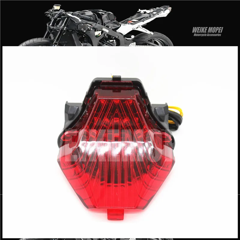

LED Rear light Tail Lamp Taillight Turn Signal Lights Fit For Yamaha YZF R3 R25 FZ07 MT07 Red