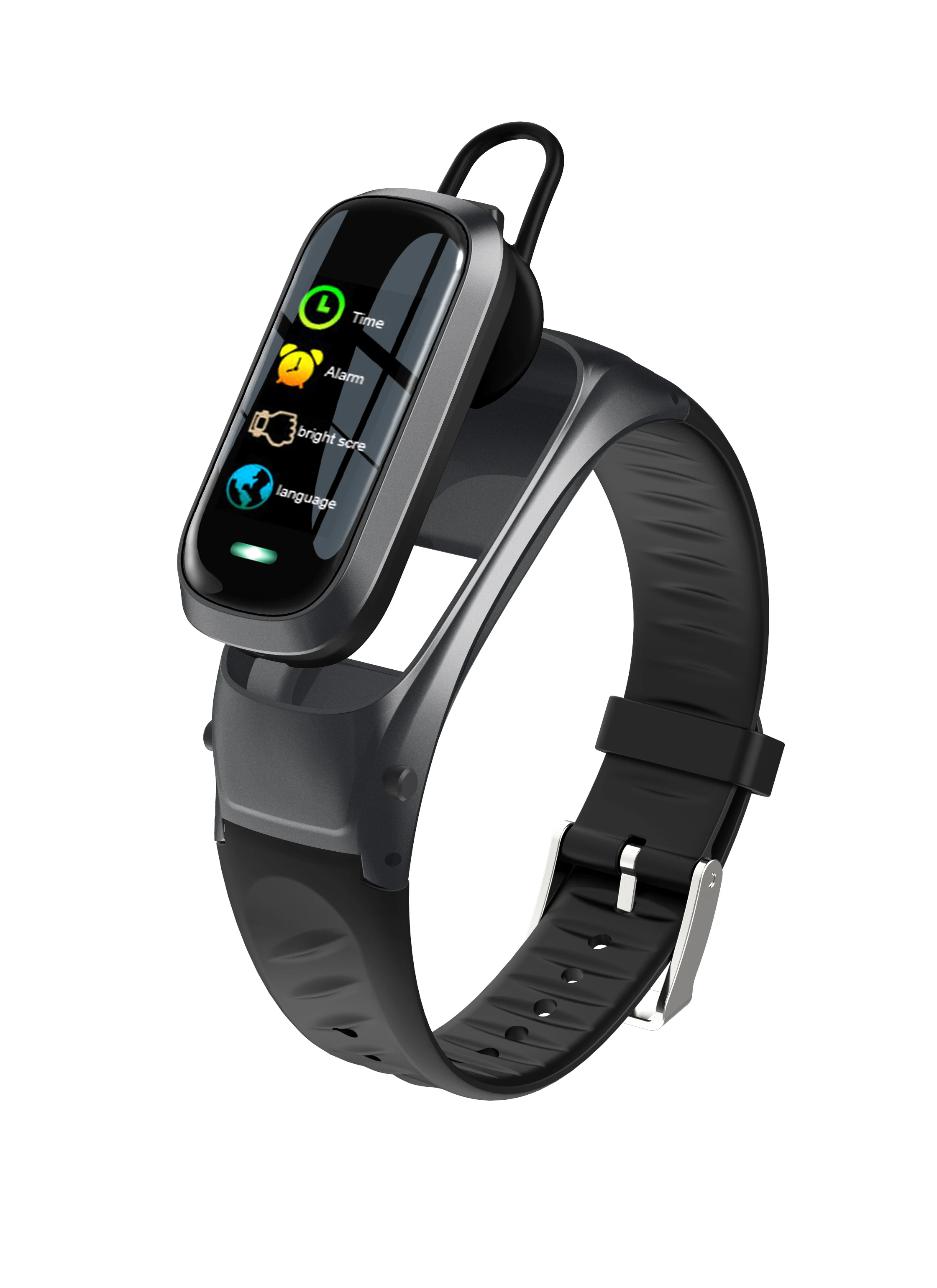 Умные часы с Bluetooth и наушником для женщин мужчин сна кровяное давление пульсометр