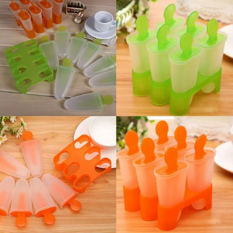 Форма для мороженого с крышкой палкой коробка Фруктового изготовления льда DIY