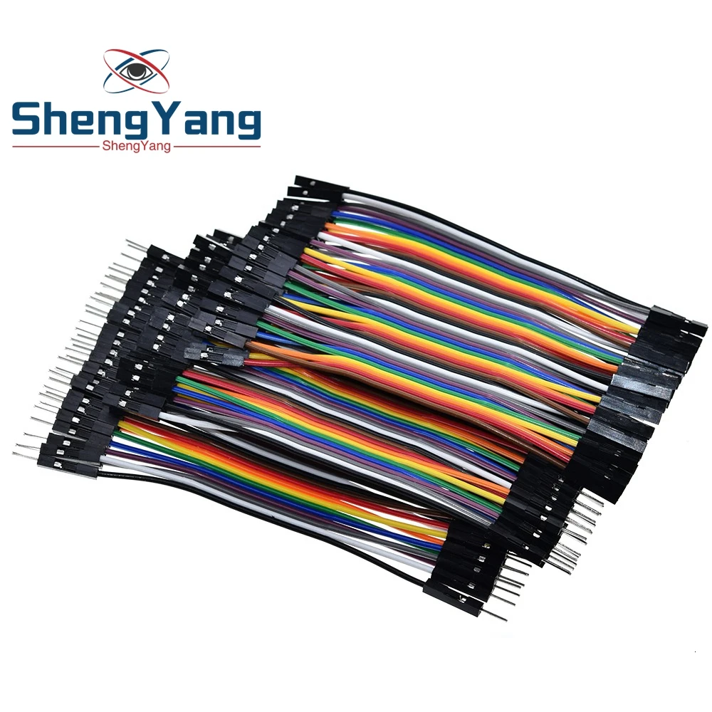 ShengYang Dupont Line 120 шт. 10 см мужской+ Женский Мужской и Женский Соединительный провод Dupont кабель для arduino
