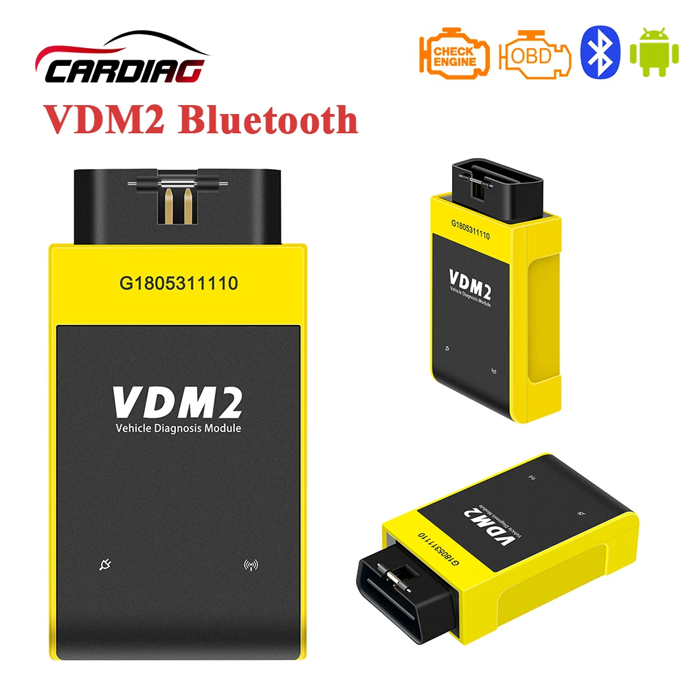 UCANDAS VDM2 OBD2 автомобильный диагностический сканер полная система Bluetooth для Android VDM II автоматический считыватель кода как VDM vpecker и easydiag