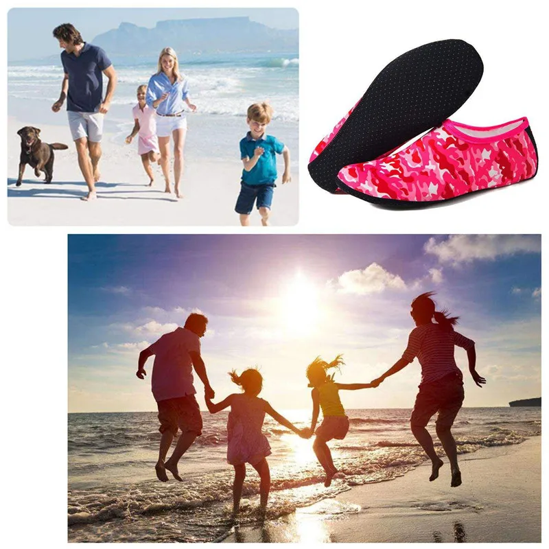 

Summer Water Shoes Beach Sandals Upstream Barefoot Water Sports Solid Color Non-slip Shoes Unisex Swimming Diving Socks