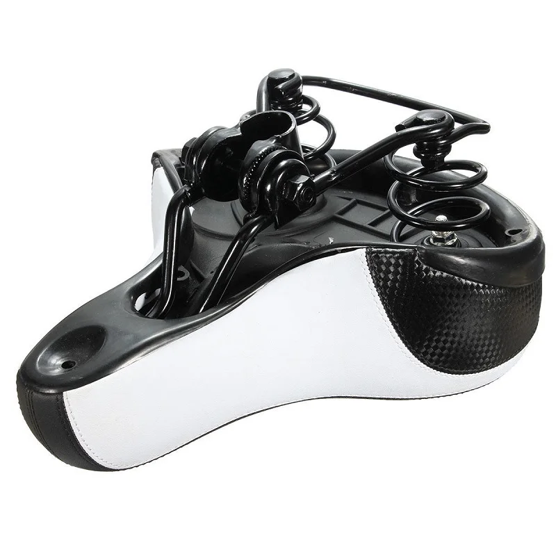 Комфортное велосипедное седло светоотражающее с большим амортизатором мягкое