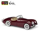 Модель автомобиля Bburago 1:24 из сплава, гоночный Металлический Игрушечный Автомобиль, детская игрушка, коллекция подарков, Jaguar 1951 XK120 Roadster