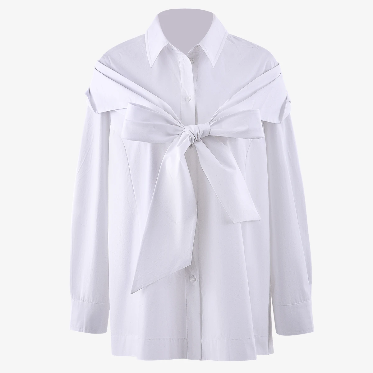 

Elegant Black Blouse For Women Lapel Long Sleeve Casual Korean Minimalist Shirt Female Fashion New Clothing Ride Spring C525