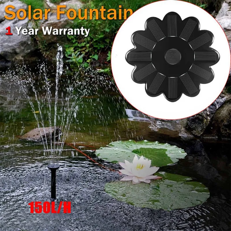 

Outdoor Solar Powered Bird Water Fountain Watering Kits For Pool Garden bird bath Water Fountain Aquarium