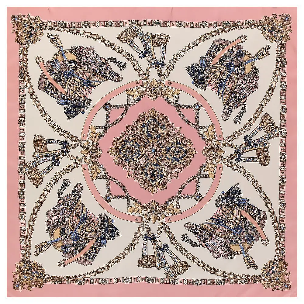 Women's Scarf 130 CM Bandanna Twill 100% Silk Scarf Ladies Big Square Scarf Dress Ladies Fashion Shawl Sunscreen Towel