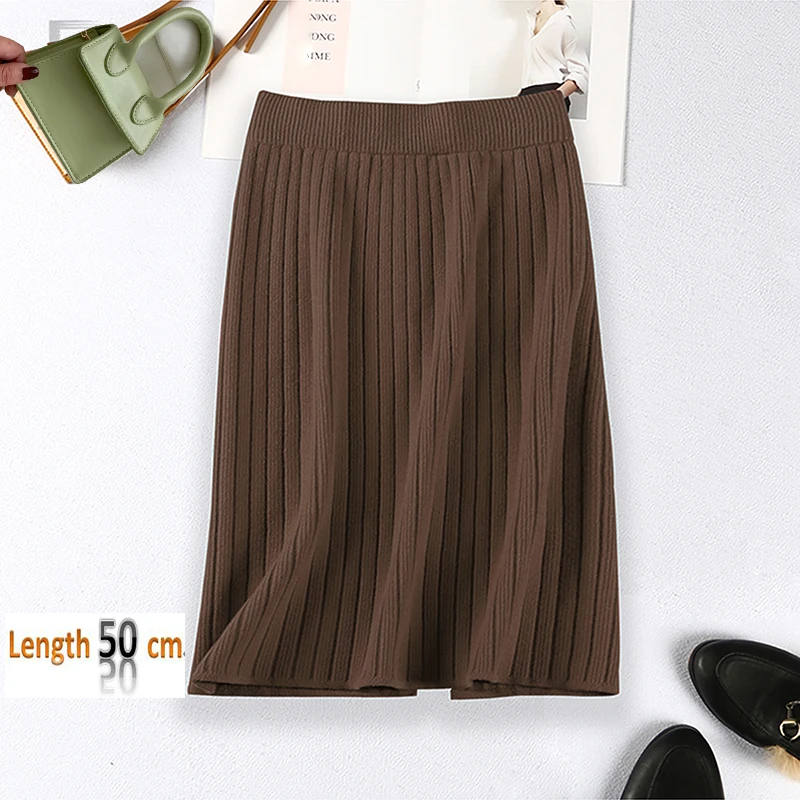 Юбка-карандаш Женская трикотажная однотонная с высокой талией | одежда