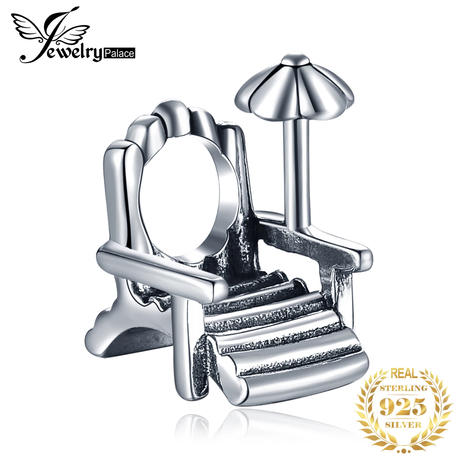 JewelryPalace 925 пробы Silver Beach шарик шарма Шарм Fit Браслеты моды DIY бисера очарование для Для женщин Браслеты