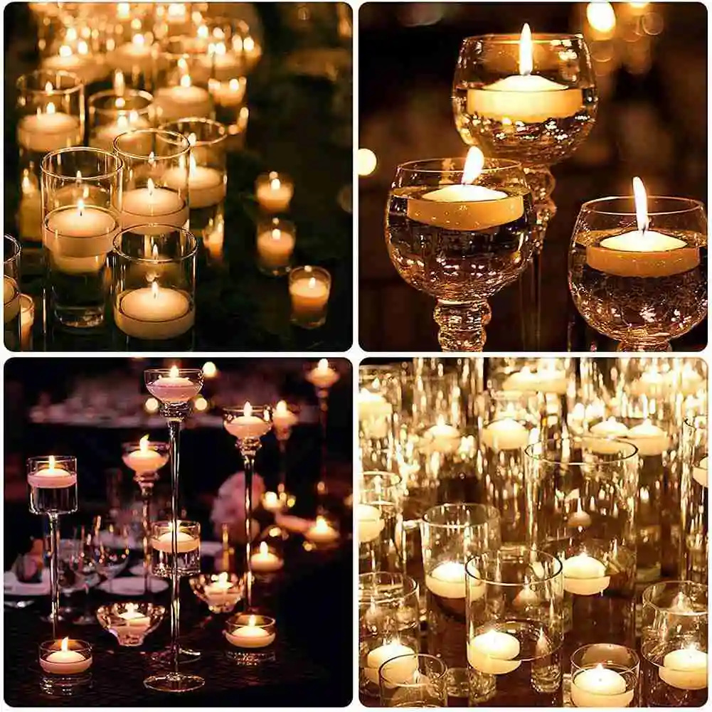 

10PC Creative Candle Multicolor Floating Tea Candles Home Wedding Birthday Party Decor Christmas Halloween