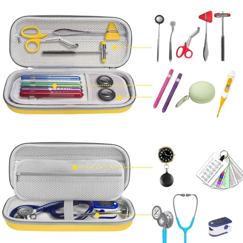 

EVA Portable Travel Carrying Case Shell Organizer Bag for 3m Littmann Classic III Stethoscope Accessories Storage Box