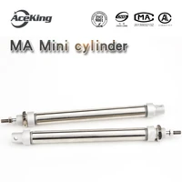 stainless steel mini cylinder small pneumatic cylinder ma16x20x25x50x32x40x75x100x125150x175x200300 sca u double acting type